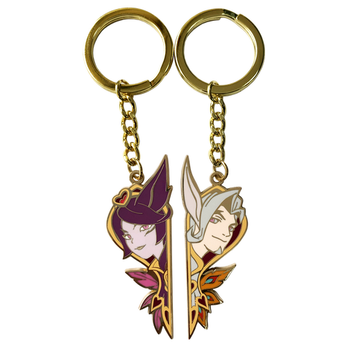 Sweetheart Xayah & Rakan Keychain Set